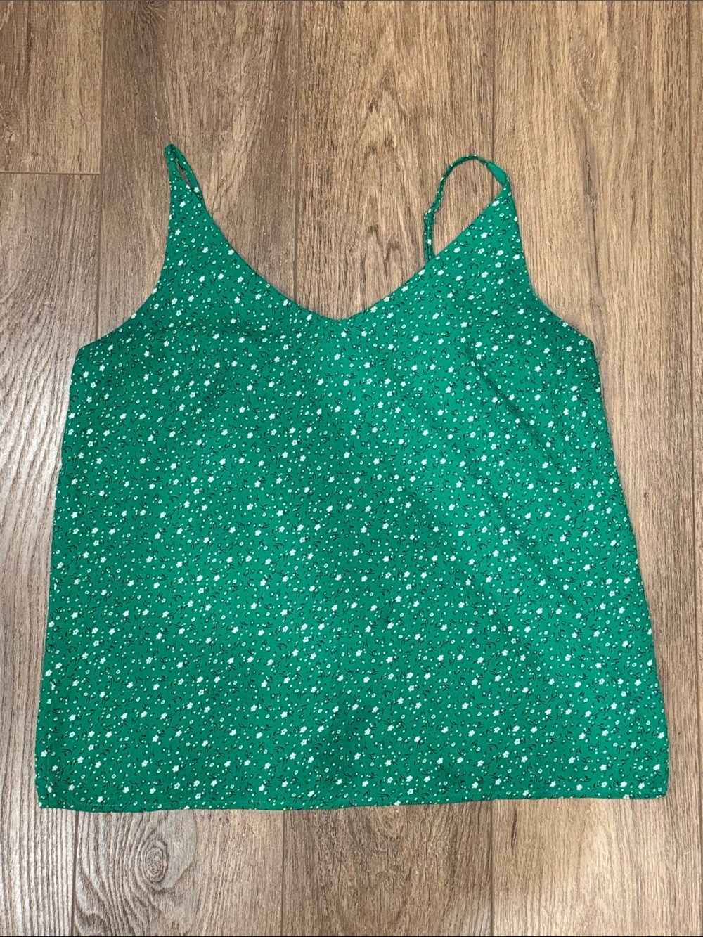 Banana Republic Green Floral Cami Top
